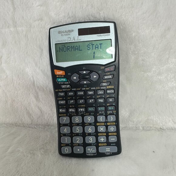 Sharp EL-520W Advanced D.A.L Twin Power Solar Scientific Calculator - Picture 1 of 7